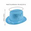 Retro Glitter Top Hat British Style Durable Lightweight Glittering Magician Hat Polyester Multicolor Bowler Jazz Hat Performance