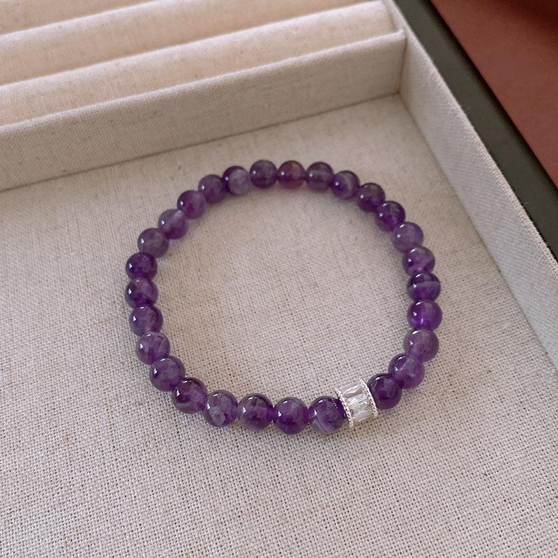 Natural Crystal Beaded Bracelet: Yellow & White Retro Wenwan Style, Light Luxury, High-End Jewelry