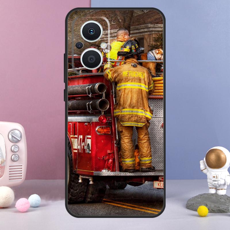 Fireman Firefighter Funda For OPPO Reno 13 F 11F 12F 14F 10 11 12 14 Pro 7 8 Lite OPPO Find X6 X5 X8 X9 Pro Case
