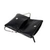 New Rivet Retro Fashion Lady's Handbag Black Saddle Bag Street Motorcycle Crossbody Bag Multi-compartment Chain Small Flip Bag