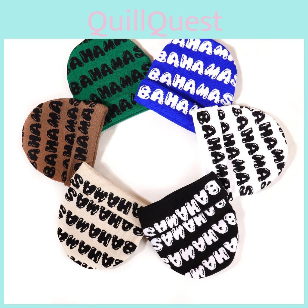 Bahamas Letter Knit Beanie For Winter Outdoor Fashion
