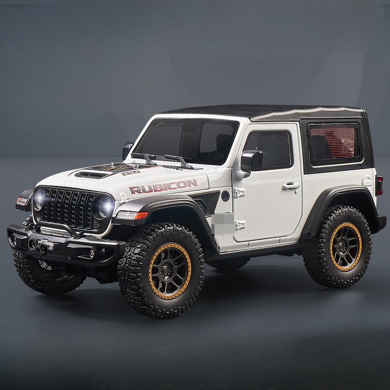 Wrangler Robin Hood SUV 1/18 en alliage moulé sous pression, modèle réduit de voiture, suspension à quatre roues, portière ouvrable, jouets, modèles de véhicules, cadeaux à collectionner