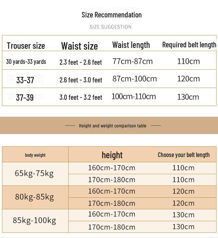 Cloris Kelsey Men's Toothless Automatic Buckle Casual Belt