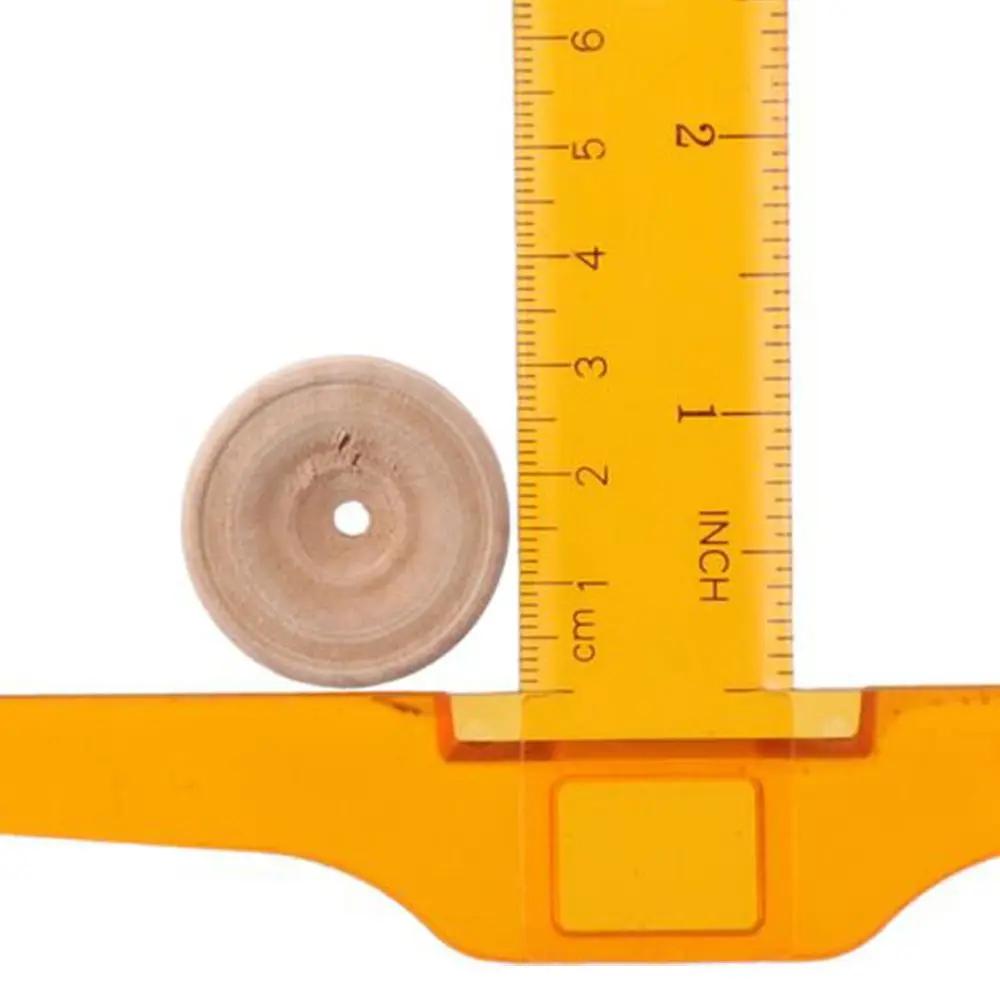 30pcs Mini Wood Wheels 3x1.2cm Wooden Wheels 3.5mm Hole Wooden Unfinshed Wheels Wheels Craft Wheels Wood Carfts