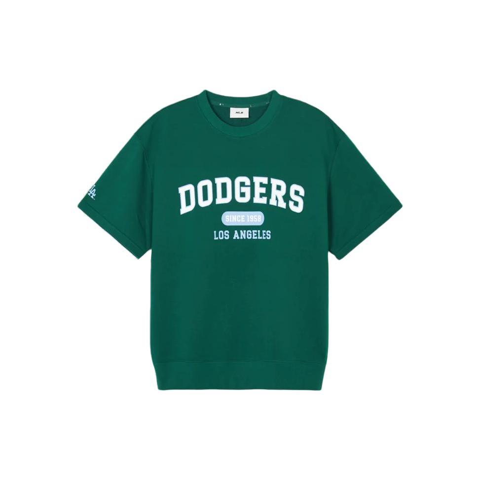 New MLB SS24 Set In Sleeve T Shirt Unisex Dark Green 3ARSV0143-07GND