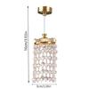 Miniature LED Chandelier For 1/12 Scale Doll House Living Room Crystal Lamp Figurine for Crafting Proejct Accessory