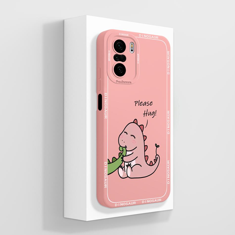 For Poco F3 GT Case Cute Panda Soft Liquid Silicone Camera Protection Shockproof Phone Cover For Poco F 3 PocoF3 Back Covers
