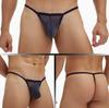 European and American Men's Fine Mesh See-through T-Back Thong Underwear, Plus Size E080