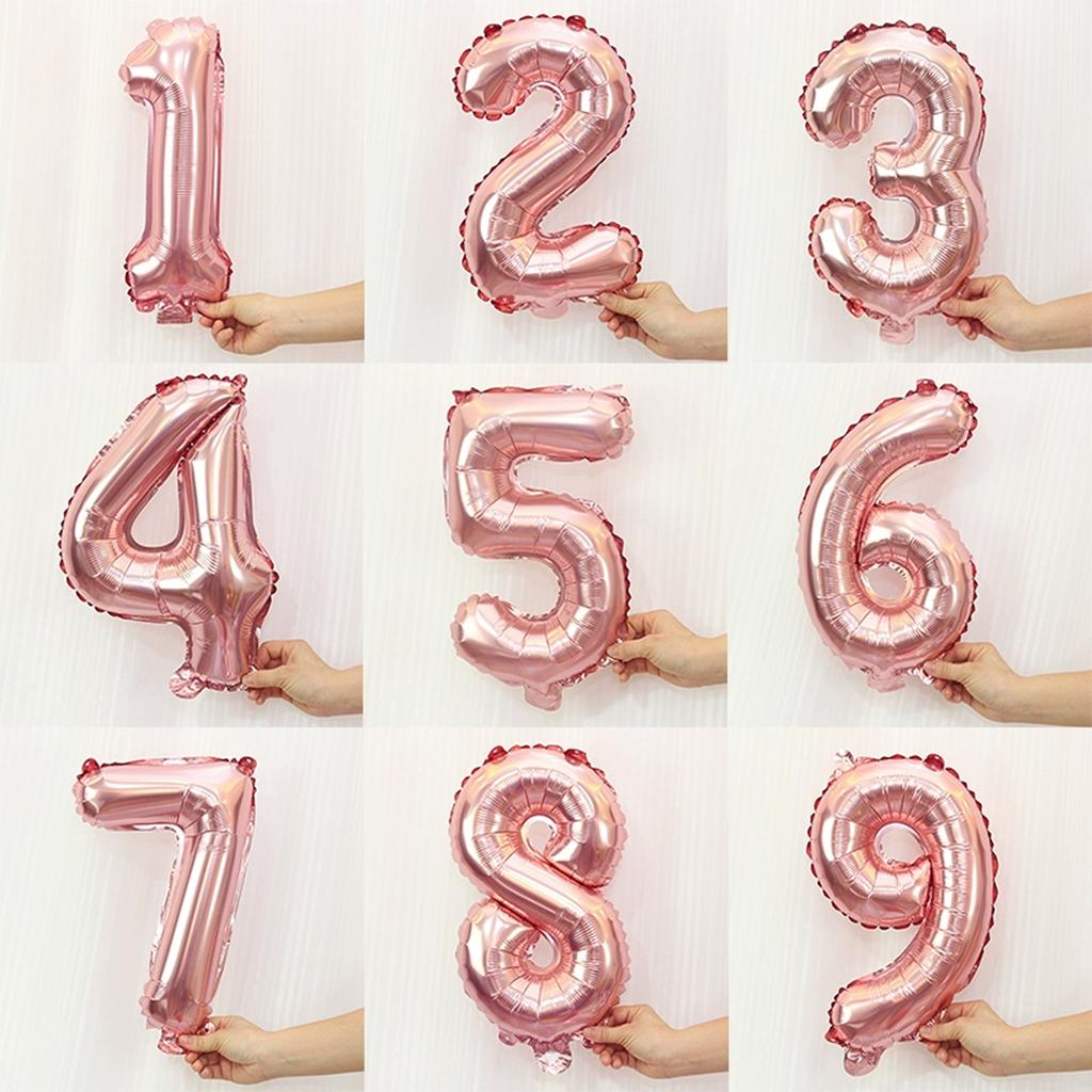 1 stücke Set 16 Zoll Gold Aluminium Folie Mylar Ballon Für Geburtstag Party Helle Luftballons Folie Party Ballon Folie Ballon