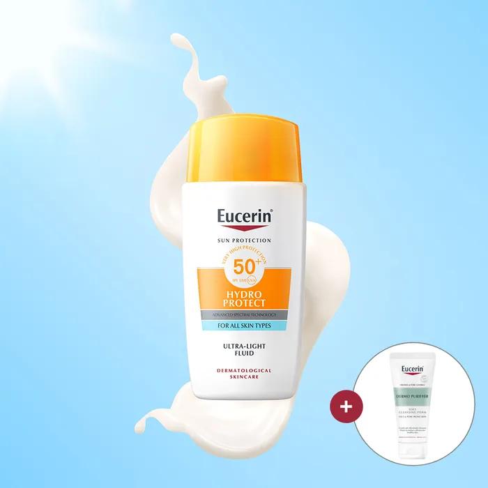 [1+1] Eucerin Sun Face Hydro Protect SPF50+ 50ml