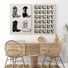 Vintage Western Cowboy Art Poster Cowboy Sketch Wall Decoration Wild Neutral Cowboy Print Home Bedroom Living Room Decoration