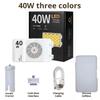 40W Mini Portable LED Fill Video Light with Built-In Rechargeable Battery Fill Light for Mobile Phone Charging PD