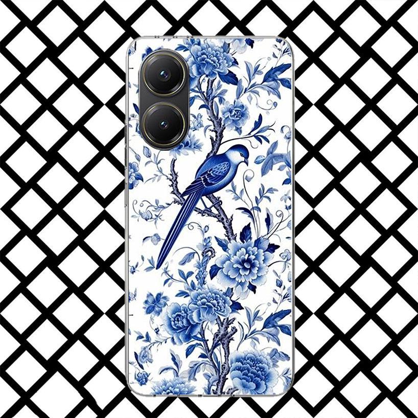 Blue And White Porcelain Phone Case for Xiaomi Poco F7 Ultra X7 X6 X5 Pro X4 Gt M8 M7 Redmi 15 15C 13 13C 12 12C Soft Cover Fund