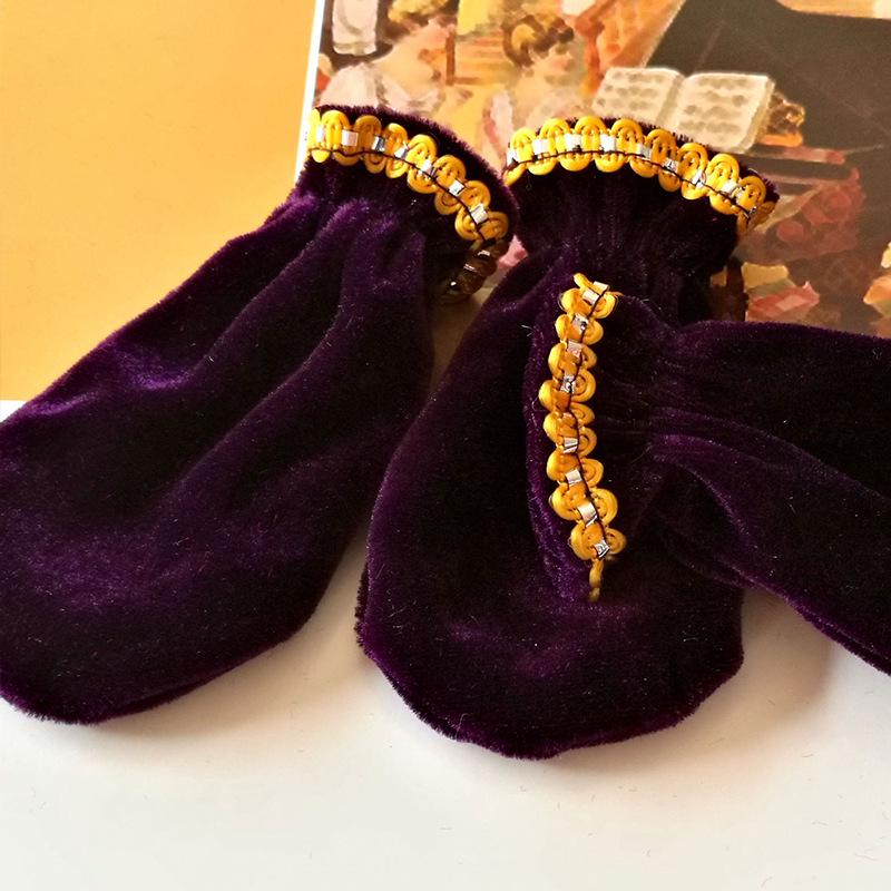 Thick Gold Velvet Piano Pedal Dust Cover фиолетовый