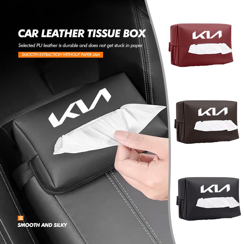 Car Seat Back Tissue Box Paper Center Console Armrest Box Auto Accessories For KIA Ceed Sportage Rio K5 K2 Optima Cerato Venga kcwx20