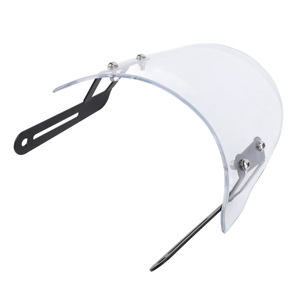 Motorcycle Front Windshield Unbreakable PMMA Panel Front Wind Deflector with Mount Bracket for Scrambler 400X 2023 2024