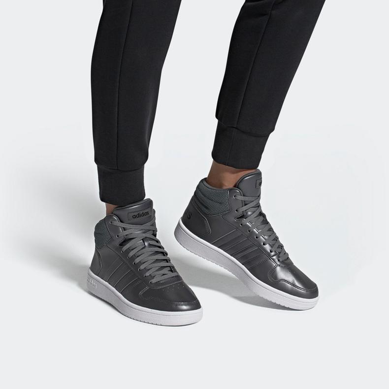 adidas Hoops 2.0 Mid 'Grigio Bianco' Donna EE7856