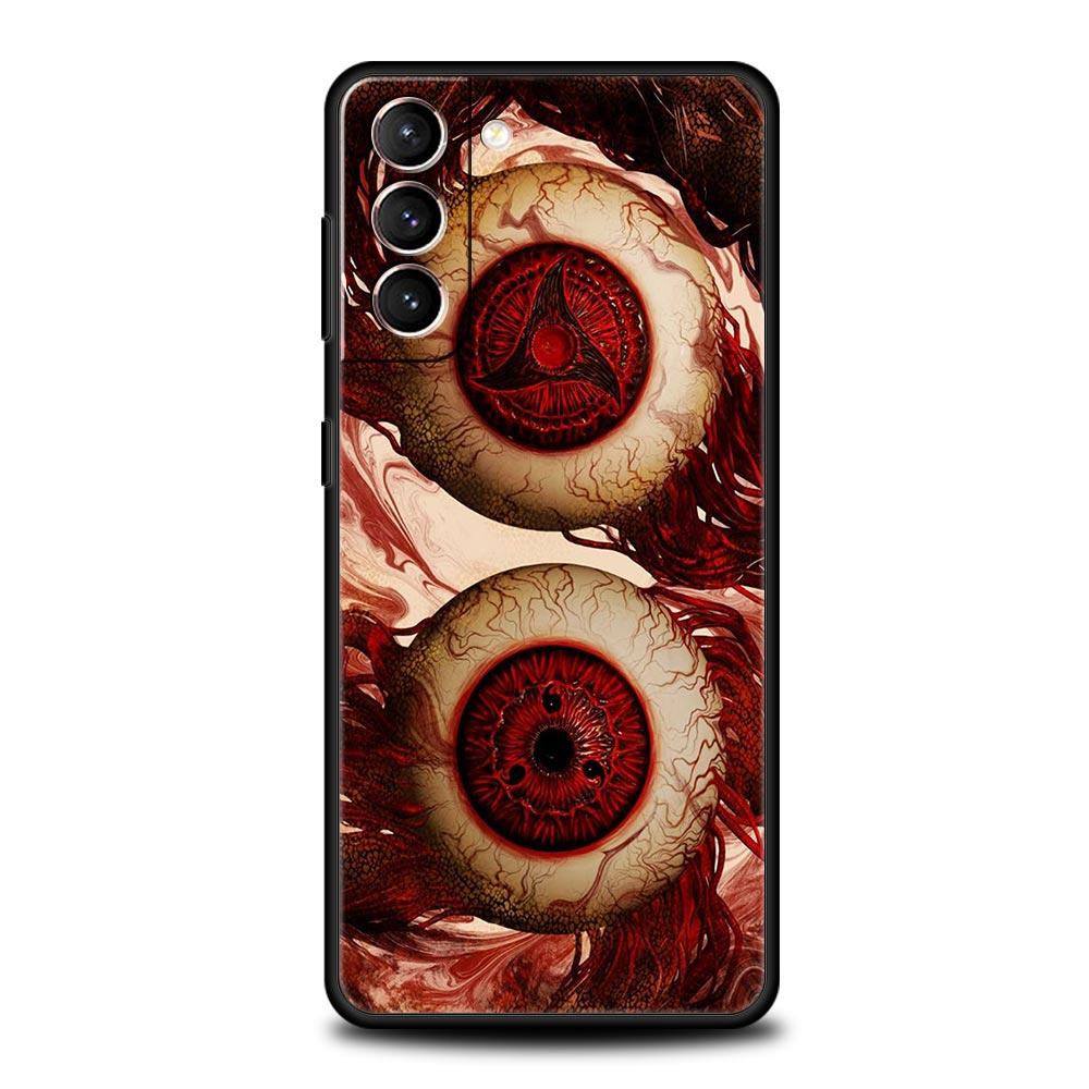 

Spooky Scary Red Eye Phone Case Cover for Samsung Galaxy S26 S25 S24 S23 S22 S20 S21 FE Ultra S25 Edge Plus 5G Soft TPU Shell Samsung S21