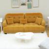 Handmade Mini Couch Dollhouses Single Sofa Set Flocking Loveseat Seater For Realistic Bedroom Scenes