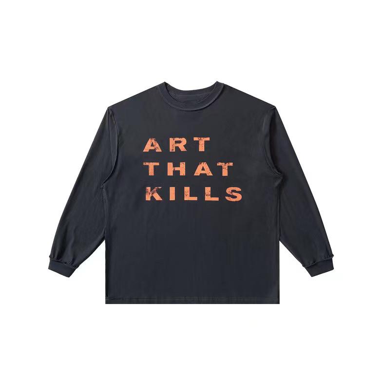 Gallery Dept Heart Letter Slogan Long-Sleeve T-Shirt - Men's Trendy Style