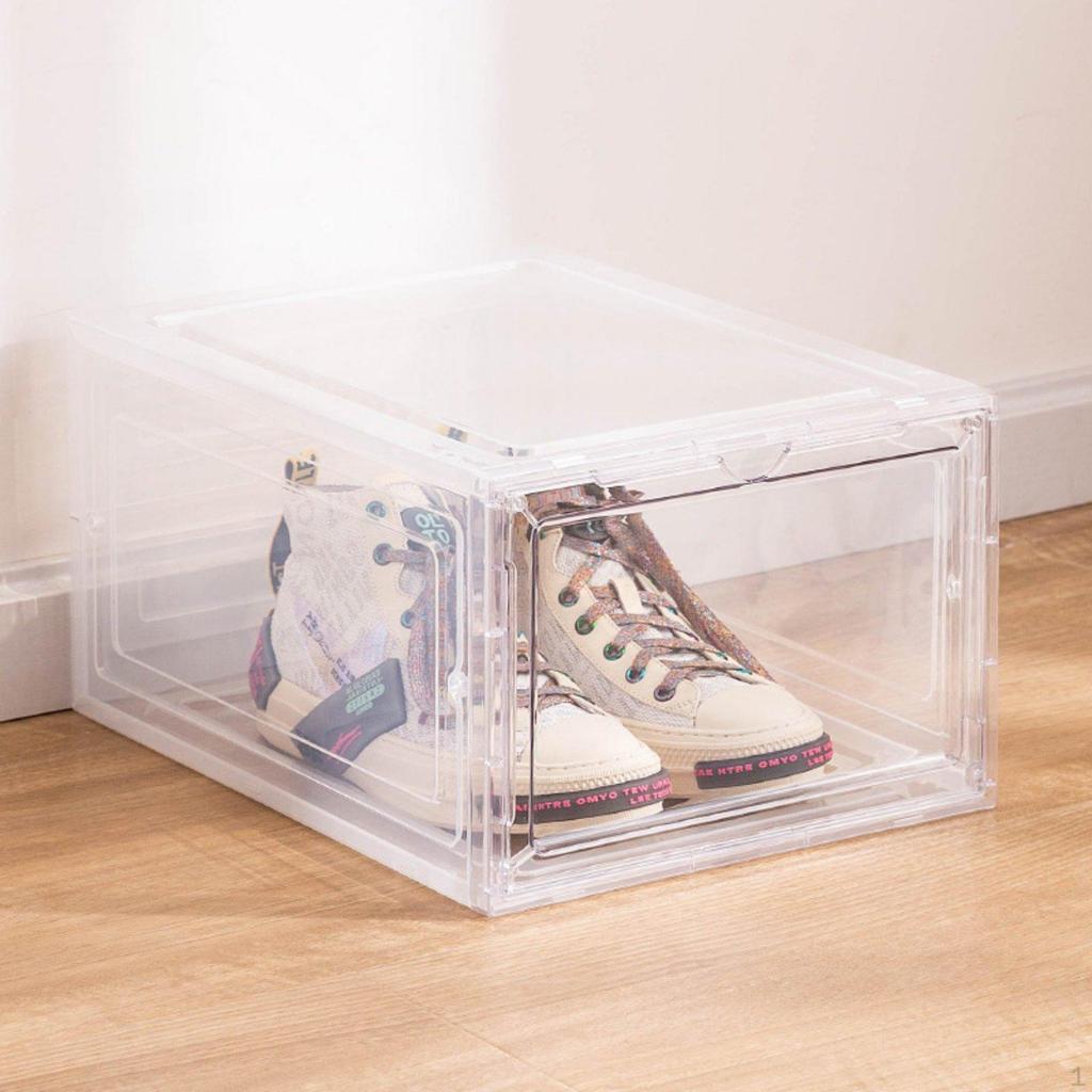 Clear Shoe Box Dust Resistant Athletic Display Case DustResistant for