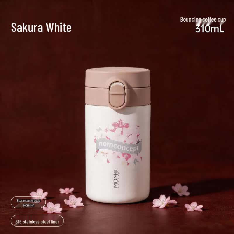 MOMOCONCEPT Sakura Edition Pop-Up Insulated Coffee Cup
