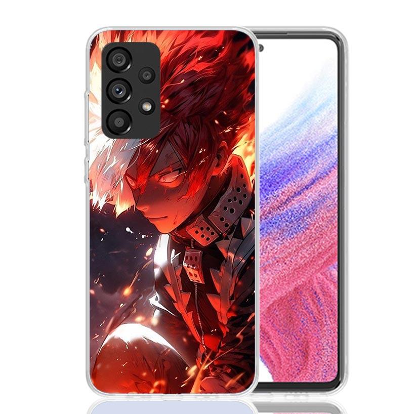 Todoroki Shoto MHA My Hero Phone Case For Samsung Galaxy A17 A16 A14 A15 A13 A57 A56 A54 A55 A53 A37 A36 A34 A35 A33 A26 A24 A25