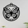 Elegant Iron Butterfly Wall Decor Metal Sculpture Weatherproof Outdoor Garden Fence Art Unique Gift for Home Living Room Balcony Decoration