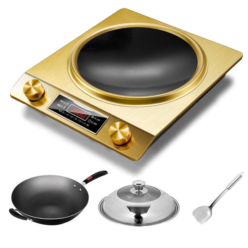 High-Power Induction Cooktop Set with Pot - Electric Ceramic Stove