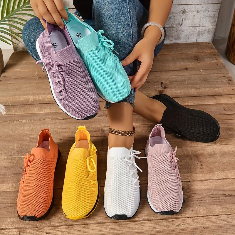 One Foot Stirrup Half Toe Casual Shoes Mom Driving Shoes Mesh Sneakers Heel-less Walking Shoes