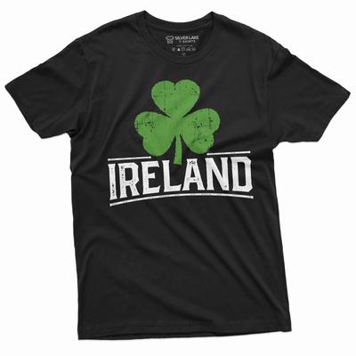 Men's Ireland T-shirt Irish Patriotic Holiday Shirt Clover Shamrock Tee Erie Tee