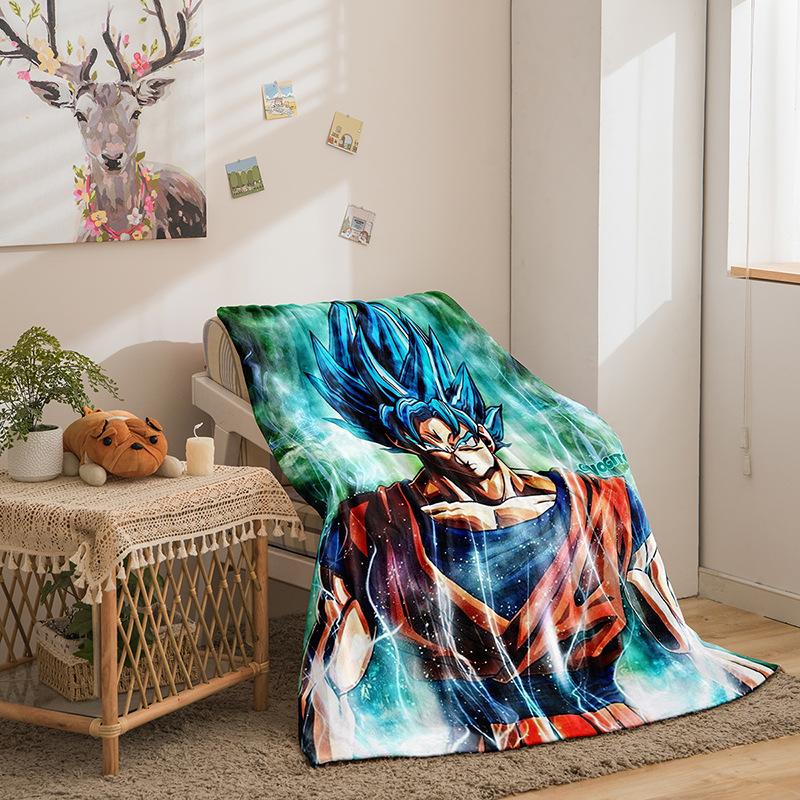Cartoon Dragon Ball Wukong Series Double-Sided Flannel 3D Digital Printing Blanket Blanket