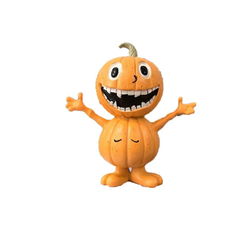 Resin Crafts Pumpkin Statue Cartoon Garden Halloween Pumpkin Halloween Pumpkin Ornaments  Desktop