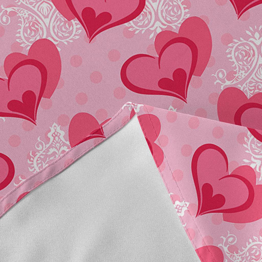 Pink Dot Round Table Cloth Festival Dining Waterproof Tablecloth Table Cover For Wedding Party Decor