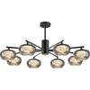 Nordic Retro Italian Luxury Glass Chandelier for Dining Rooms, Restaurants, Hotels, and Villas