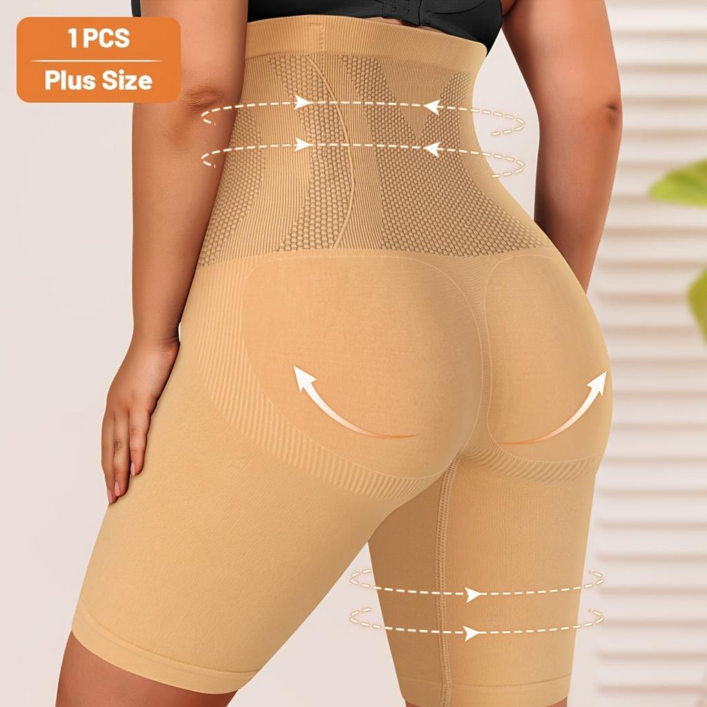 1-Pack Plus Size Panties, High-Waisted Tummy Control, & Butt Lifting, Seamless Women's Underwear, Briefs & Boxer Briefs