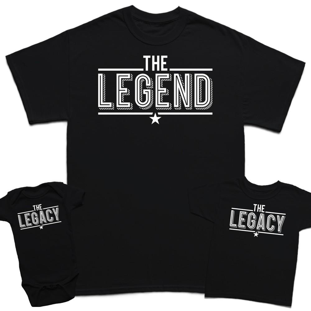 The Legend The Legacy Fathers Day Son Kids Baby Matching TShirts Top FD S