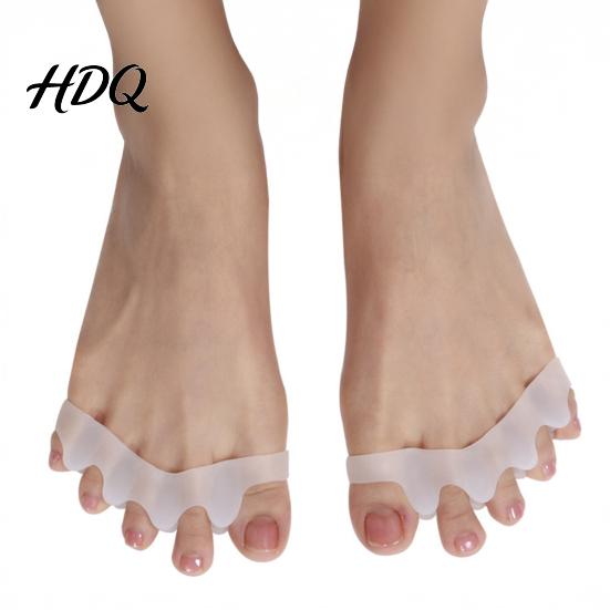 Bunion Corrector Insoles 1 Pair Toe Separators for Overlapping Toes Daytime Daily Relief Hallux Valgus Soft SEBS Spacer Walking Wear Orthotics