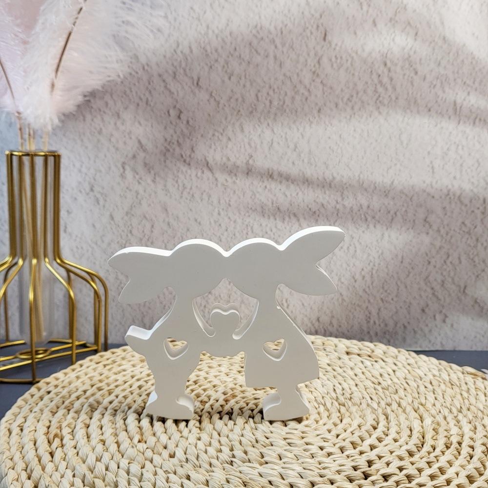 Easter Love Rabbit Silicone Molds DIY Valentine's Day Bunny Aromatherapy Plaster Cement Resin Soap Making Mold Home Decor 2025