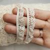 5Yards Elastic Cotton Thread Lace Beige Hollow Sewing Ribbon