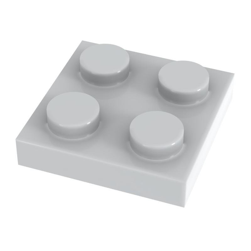 [Funbrick] 50pcs Plate 2x2 3022 Compatible with Famous Brand Building Block Classic Building Blcok Toys MOC DIY