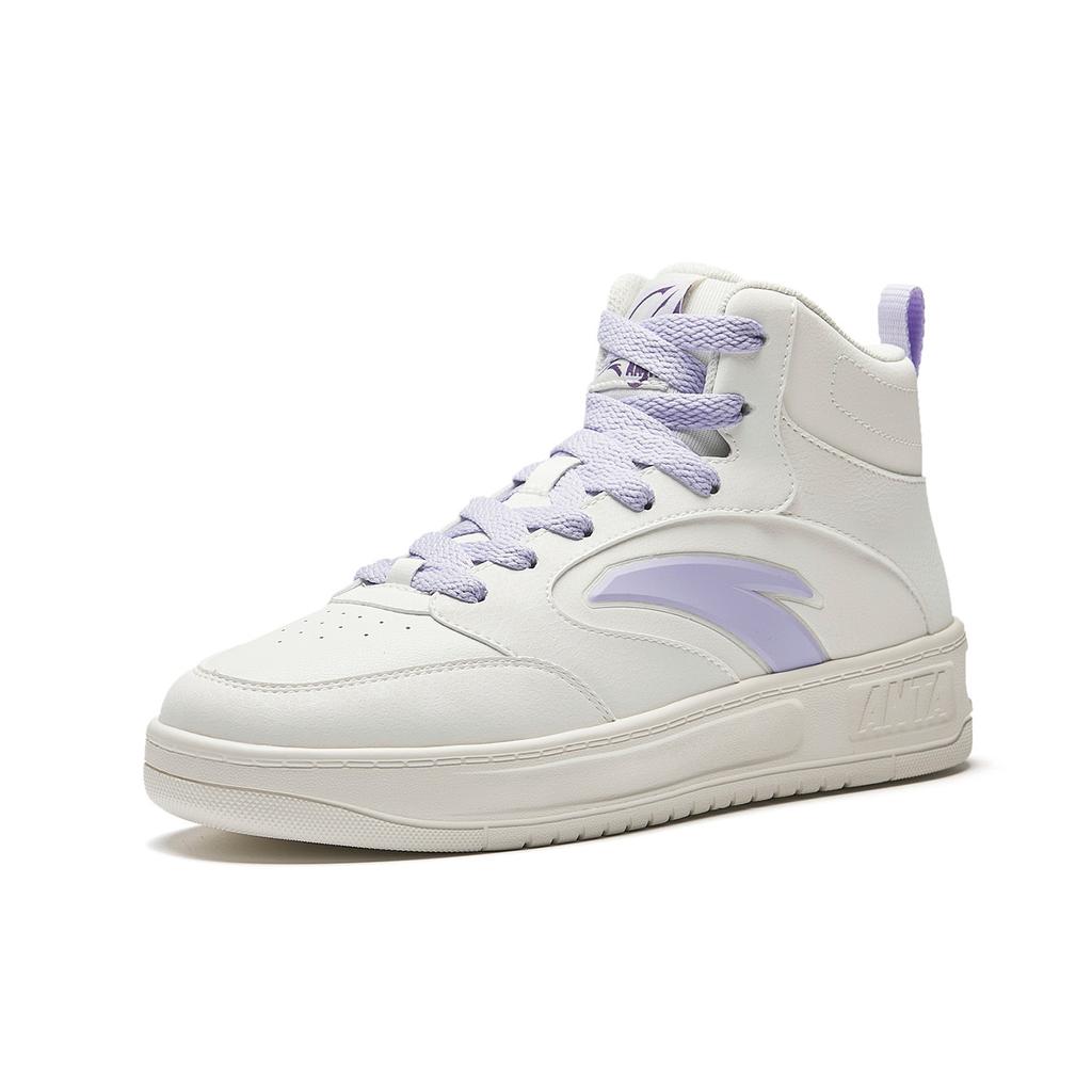 Anta Classic Comfortable Simple Fashion Lightweight Durable High-Top Skate Shoes Women Sneakers 922548005Q-1