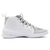 Under Armour Jet Mid Basketball Shoes Men Sneakers Gray White 3022051-101