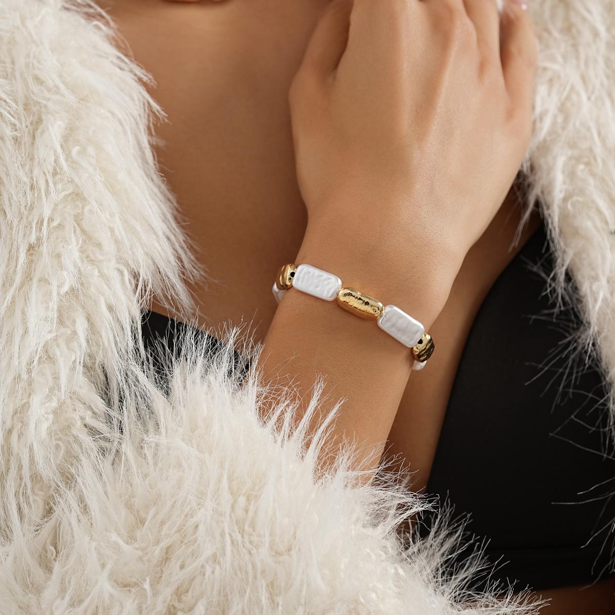 

Творческое нерегулярное искусственное жемчужное ожерелье для женщин, модное универсальное женское геометрическое ожерелье, ювелирные изделия