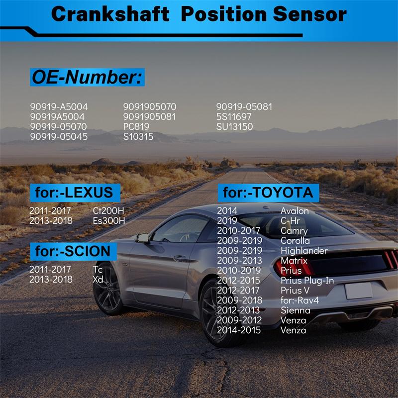 Crankshaft Position Sensor 90919-05045 For Toyota Echo Prius Yaris Car Auto Part 90919-05081 5S12942 Su14355