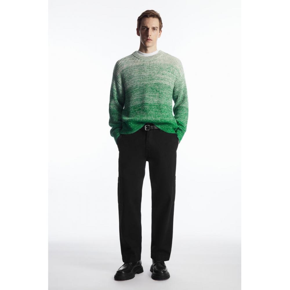 

COS Японский свитер из смеси шелка Gradation green/S