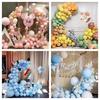 Gold Wedding Balloon Arch Stand with Round Square Base