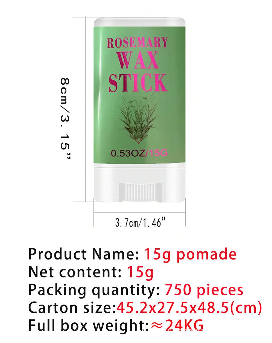 15g Flyaway Hair Wax Stick: Styling Aid for Kids 15g Hair Wax Stick