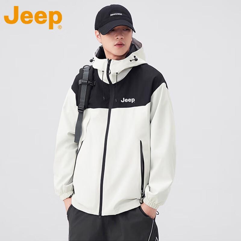 

JEEP Men s 2025 Outdoor Windproof Waterproof Jacket M
