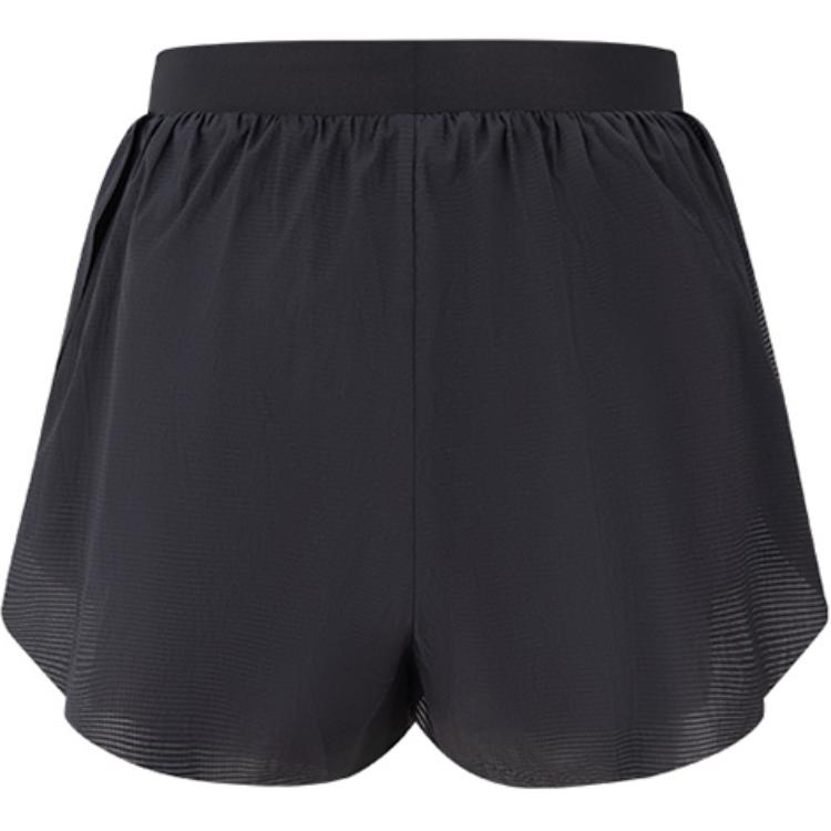 Asics Womens Reflective Night Vision Breathable Comfortable Woven Two-In-One Sports Shorts Women Shorts Black 2012D249-001